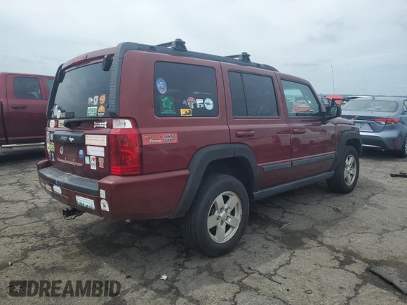 2007 Jeep Commander Sport with VIN 1J8HG48K17C702034, listed as a Copart auction lot 63183795 with 152,322 mi miles and Salvage title. Bid and sale history available at DreamBid. Image 3.