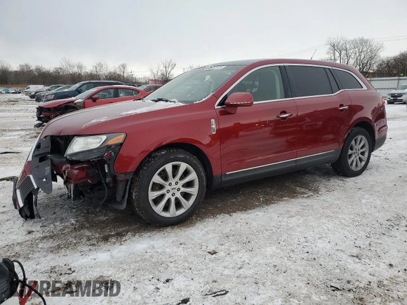 2013 Lincoln MKT with VIN 2LMHJ5FK1DBL51879, listed as a Copart auction lot 45167125 with 126,658 mi miles and Salvage Title. Bid and sale history available at DreamBid. Image 1.