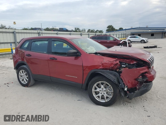 2017 Jeep Cherokee Sport with VIN 1C4PJMAS5HD227451, listed as a Copart auction lot 89089355 with 88,608 mi miles and Salvage Title. Bid and sale history available at carsss.com. Image 4.
