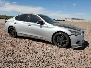 2014 Infiniti Q50 Sport with VIN JN1BV7AP8EM684880, listed as a Copart auction lot 53920175 with 104,519 mi miles and Clean title. Bid and sale history available at DreamBid. Image 4.
