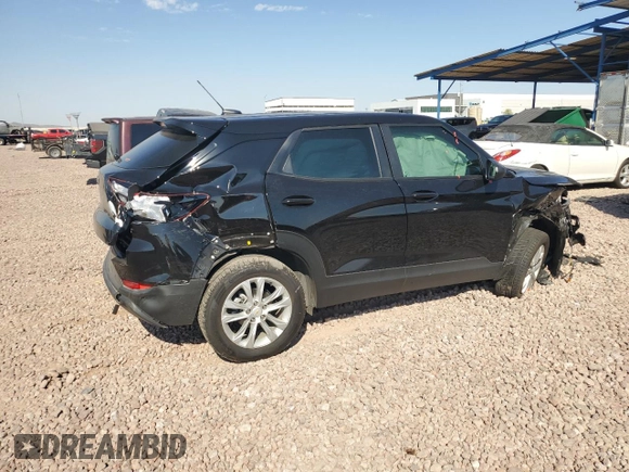 2023 Chevrolet TrailBlazer LS with VIN KL79MMS2XPB016672, listed as a Copart auction lot 70902684 with 17,721 mi miles and Salvage Title. Bid and sale history available at DreamBid. Image 3.