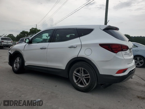 2018 Hyundai Santa Fe 2.4L with VIN 5NMZT3LB2JH056889, listed as a Copart auction lot 57801705 with 133,454 mi miles and Salvage title. Bid and sale history available at DreamBid. Image 2.