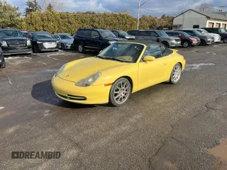 2000 Porsche 911 with VIN WP0CA2998YS652193, listed as a Copart auction lot 44140645 with 121,516 mi miles and Clean title. Bid and sale history available at DreamBid. Image 1.