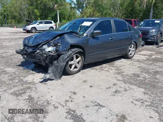 2005 Honda Accord EX z VIN 1HGCM567X5A173921, wystawiony jako IAAI lot #42261616 z przebiegiem 162 553 mil mil oraz . Historia ofert i sprzedaży dostępna na DreamBid. Obrazek 2.
