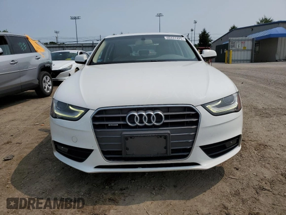 2013 Audi A4 Premium with VIN WAUBFAFL9DA059267, listed as a Copart auction lot 60437425 with 84,409 mi miles and Salvage title. Bid and sale history available at DreamBid. Image 5.