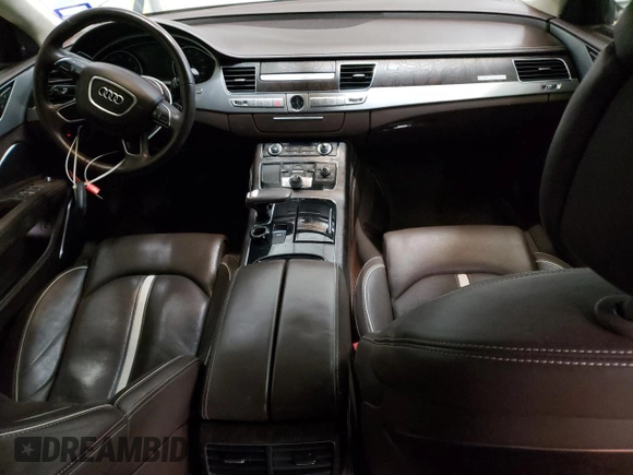 2014 Audi A8 4.0T с VIN WAUR2AFD8EN002992, выставлен на аукционе Copart как лот 45711745 с пробегом 135 881 миль миль и Чистый • Clean title. История ставок и продаж доступна на DreamBid. Изображение 8.