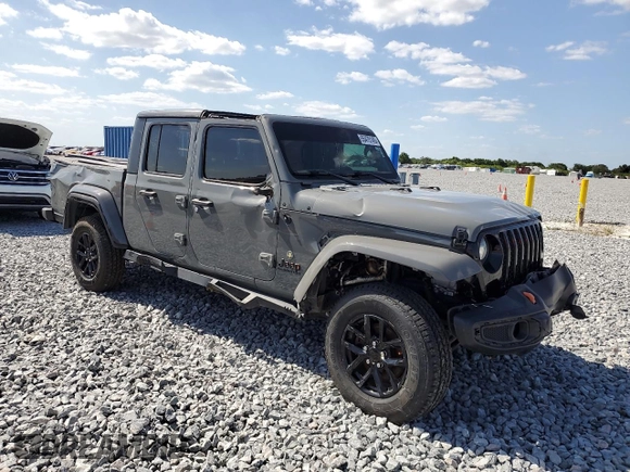 2022 Jeep Gladiator Texas Trail with VIN 1C6HJTAG9NL146049, listed as a Copart auction lot 55475145 with 51,590 mi miles and Salvage Title. Bid and sale history available at carsss.com. Image 4.