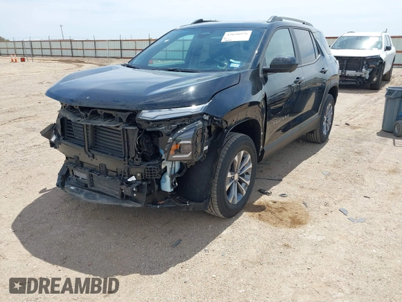 2025 Chevrolet Equinox FWD LT with VIN 3GNAXHEG0SL296896, listed as a IAAI auction lot 42038976 with 2,222 mi miles. Bid and sale history available at carsss.com. Image 18.
