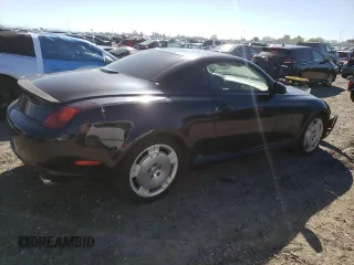 2002 Lexus SC 430 with VIN JTHFN48Y320007247, listed as a Copart auction lot 50337535 with 191,283 mi miles and Salvage title. Bid and sale history available at DreamBid. Image 3.