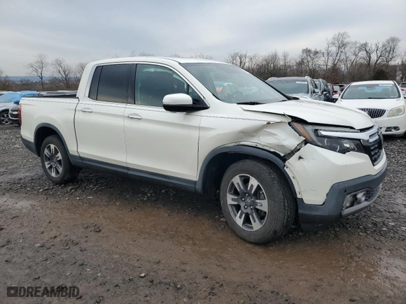 2017 Honda Ridgeline RTL-E with VIN 5FPYK3F72HB031824, listed as a Copart auction lot 89149925 with 104,333 mi miles and Salvage Title. Bid and sale history available at carsss.com. Image 4.