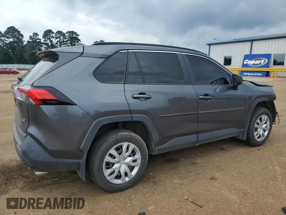 2019 Toyota RAV4 LE with VIN JTMH1RFV5KD027262, listed as a Copart auction lot 53493345 with 122,617 mi miles and Salvage title. Bid and sale history available at DreamBid. Image 3.