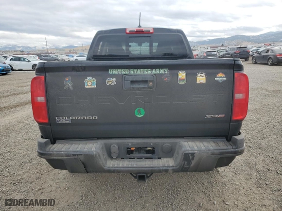 2022 Chevrolet Colorado 4WD ZR2 with VIN 1GCGTEEN5N1257308, listed as a Copart auction lot 87250454 with 24,864 mi miles and Salvage Title. Bid and sale history available at carsss.com. Image 6.