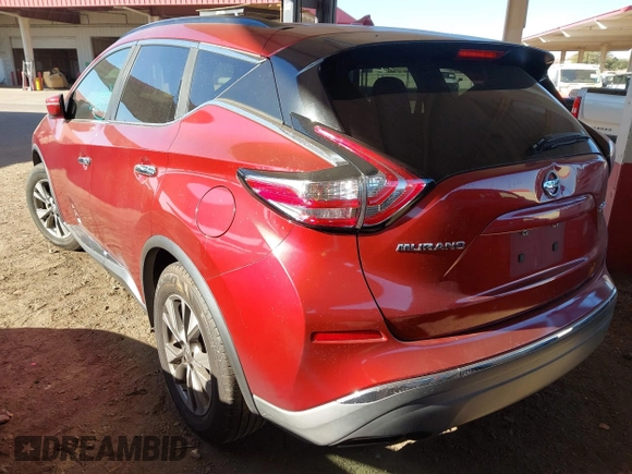 2016 Nissan Murano S with VIN 5N1AZ2MH8GN133376, listed as a IAAI auction lot 41373139 with 162,905 mi miles and . Bid and sale history available at DreamBid. Image 3.
