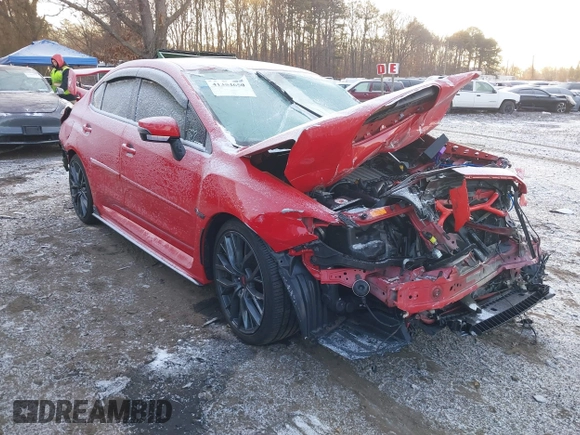 2018 Subaru WRX Limited with VIN JF1VA1L62J8802468, listed as a IAAI auction lot 41354650 with 91,376 mi miles. Bid and sale history available at carsss.com. Image 1.