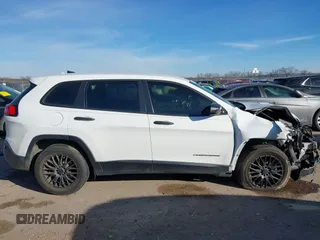 2016 Jeep Cherokee Sport with VIN 1C4PJLAS4GW329417, listed as a IAAI auction lot 41355231 with 151,680 mi miles. Bid and sale history available at carsss.com. Image 13.