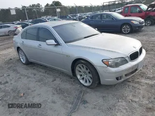 2006 BMW 7 Series 750Li with VIN WBAHN83516DT26530, listed as a IAAI auction lot 41847014 with 1 mi miles. Bid and sale history available at carsss.com. Image 1.