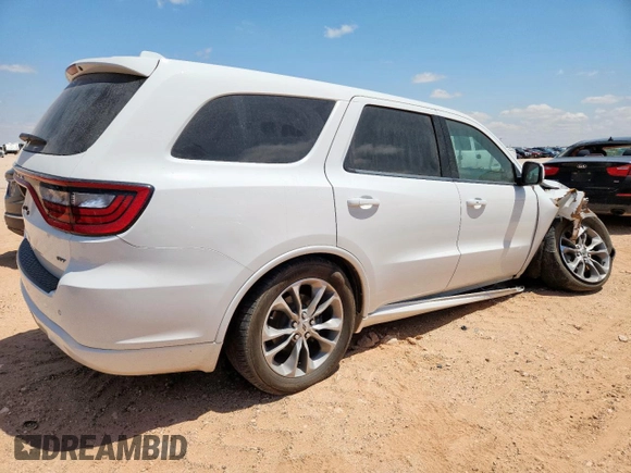 2020 Dodge Durango GT with VIN 1C4RDHDG2LC145836, listed as a Copart auction lot 58316985 with 117,736 mi miles and Salvage title. Bid and sale history available at DreamBid. Image 3.