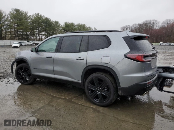 2025 GMC Acadia AWD Elevation z VIN 1GKENNRS3SJ144278, wystawiony jako Copart lot #50123705 z przebiegiem 3 539 mil mil oraz Szkoda całkowita • Salvage title. Historia ofert i sprzedaży dostępna na DreamBid. Obrazek 2.