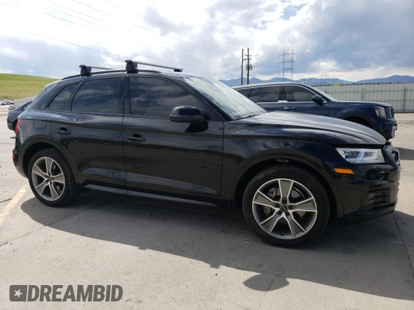 2019 Audi Q5 Premium Plus with VIN WA1BNAFY1K2066474, listed as a Copart auction lot 55481595 with 70,268 mi miles and Salvage title. Bid and sale history available at DreamBid. Image 4.