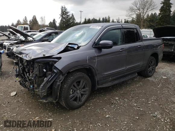 2020 Honda Ridgeline Sport with VIN 5FPYK3F17LB026123, listed as a Copart auction lot 88800675 with 89,188 mi miles and Salvage title. Bid and sale history available at DreamBid. Image 1.