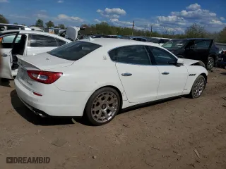 2015 Maserati Quattroporte S Q4 with VIN ZAM56RRA0F1143436, listed as a Copart auction lot 52195784 with 0 mi miles. Bid and sale history available at carsss.com. Image 3.