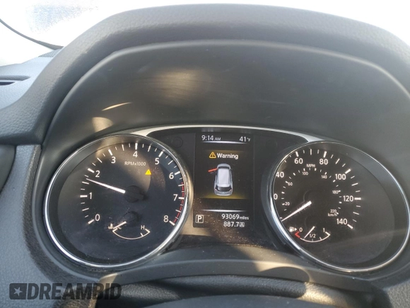 2014 Nissan Rogue SL with VIN 5N1AT2MT1EC815837, listed as a Copart auction lot 88888635 with 93,069 mi miles and Salvage Title. Bid and sale history available at carsss.com. Image 9.