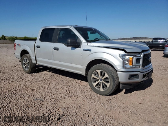 2019 Ford F-150 XL with VIN 1FTEW1EPXKKD82772, listed as a Copart auction lot 61176535 with 121,067 mi miles and Salvage title. Bid and sale history available at DreamBid. Image 4.