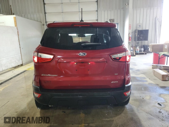 2020 Ford EcoSport SE z VIN MAJ6S3GL3LC387254, wystawiony jako Copart lot #57471395 z przebiegiem 9461 mil mil oraz Szkody całkowita. Historia ofert i sprzedaży dostępna na DreamBid. Obrazek 6.