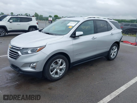 2021 Chevrolet Equinox Premier with VIN 3GNAXNEV4MS153066, listed as a IAAI auction lot 42413071 with 43,052 mi miles and . Bid and sale history available at DreamBid. Image 18.