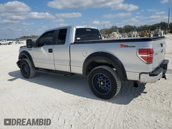 2013 Ford F-150 XL with VIN 1FTFX1EF9DFD95341, listed as a Copart auction lot 44060195 with 180,082 mi miles and Salvage Title. Bid and sale history available at carsss.com. Image 2.