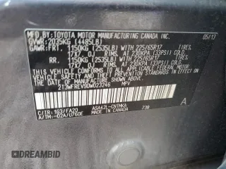 2013 Toyota RAV4 XLE with VIN 2T3WFREV9DW023246, listed as a Copart auction lot 64503515 with 169,562 mi miles and Salvage title. Bid and sale history available at DreamBid. Image 13.