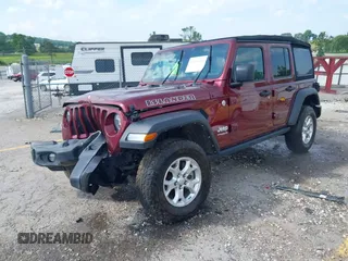 2021 Jeep Wrangler Unlimited Sport S с VIN 1C4HJXDG0MW709711, выставлен на аукционе IAAI как лот 42394165 с пробегом 52 916 миль миль и . История ставок и продаж доступна на DreamBid. Изображение 17.