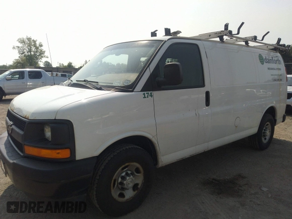 2017 Chevrolet Express Cargo with VIN 1GCWGAFF9H1172928, listed as a IAAI auction lot 42406058 with 190,885 mi miles and . Bid and sale history available at DreamBid. Image 2.