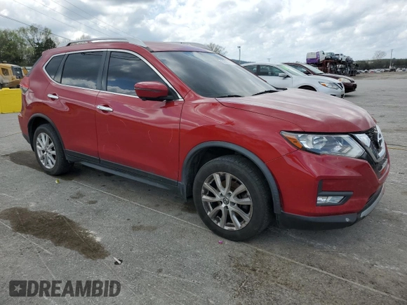 2017 Nissan Rogue SL with VIN JN8AT2MT3HW392254, listed as a Copart auction lot 51855645 with 168,069 mi miles and Salvage Title. Bid and sale history available at DreamBid. Image 4.
