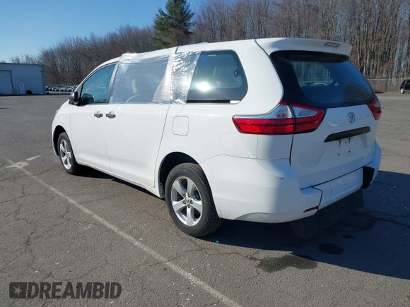 2017 Toyota Sienna L with VIN 5TDZZ3DC7HS776329, listed as a IAAI auction lot 41743217 with 141,181 mi miles and . Bid and sale history available at DreamBid. Image 3.