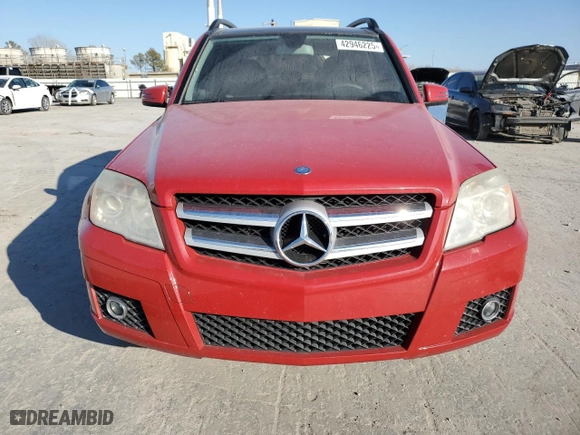 2010 Mercedes-Benz GLK-Class GLK 350 with VIN WDCGG5GB1AF376682, listed as a Copart auction lot 42946225 with 106,291 mi miles and Salvage Title. Bid and sale history available at carsss.com. Image 5.