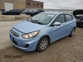 2012 Hyundai Accent GS with VIN KMHCT5AE9CU041909, listed as a Copart auction lot 87063514 with 93,185 mi miles and Salvage Title. Bid and sale history available at carsss.com. Image 1.