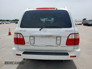 2004 Lexus LX 470 z VIN JTJHT00W743542910, wystawiony jako Copart lot #57187445 z przebiegiem 236 985 mil mil oraz Szkoda całkowita • Salvage title. Historia ofert i sprzedaży dostępna na DreamBid. Obrazek 6.