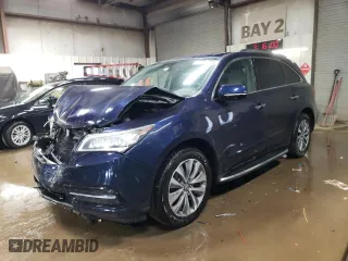 2016 Acura MDX w/Tech/Entertainment with VIN 5FRYD4H69GB016229, listed as a Copart auction lot 50205395 with 163,865 mi miles and Salvage Title. Bid and sale history available at carsss.com. Image 1.