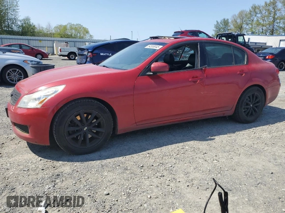 2008 Infiniti G35 Sedan Journey with VIN JNKBV61E18M204946, listed as a Copart auction lot 54558045 with 162,065 mi miles and Salvage Title. Bid and sale history available at carsss.com. Image 1.