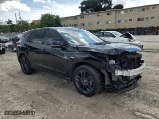 2023 Acura RDX w/A-Spec Package with VIN 5J8TC1H66PL001277, listed as a Copart auction lot 72824474 with 14,186 mi miles and Salvage Title. Bid and sale history available at carsss.com. Image 4.