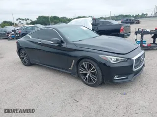 2018 Infiniti Q60 3.0t LUXE with VIN JN1EV7EL6JM391557, listed as a IAAI auction lot 41327378 with 67,838 mi miles. Bid and sale history available at carsss.com. Image 1.