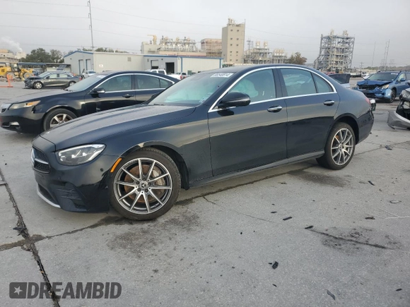 2022 Mercedes-Benz E-Class E 350 with VIN W1KZF8DB8NB087213, listed as a Copart auction lot 86540814 with 41,911 mi miles and Salvage Title. Bid and sale history available at carsss.com. Image 1.
