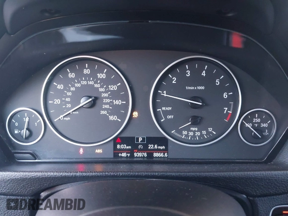 2018 BMW 3 Series 320i with VIN WBA8E1G54JNU91167, listed as a IAAI auction lot 40891360 with 93,976 mi miles. Bid and sale history available at carsss.com. Image 7.