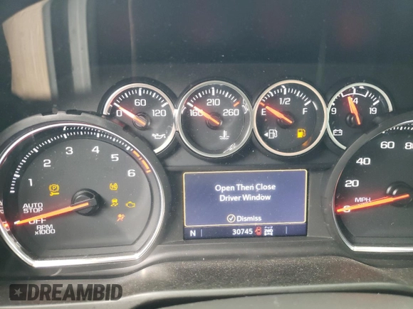 2021 Chevrolet Silverado 1500 LT with VIN 3GCUYDETXMG390420, listed as a Copart auction lot 84919714 with 30,745 mi miles and Non Repairable. Bid and sale history available at carsss.com. Image 8.