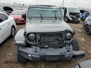 2021 Jeep Wrangler Unlimited Sahara High Altitude with VIN 1C4HJXEG3MW614509, listed as a Copart auction lot 80878533 with 45,660 mi miles and Clean title. Bid and sale history available at DreamBid. Image 5.