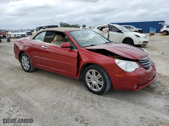 2008 Chrysler Sebring Limited with VIN 1C3LC65M98N634669, listed as a Copart auction lot 48440025 with 87,629 mi miles and Salvage Title. Bid and sale history available at carsss.com. Image 4.