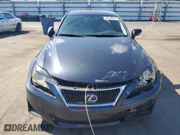 2011 Lexus IS 250 with VIN JTHBF5C23B5138850, listed as a Copart auction lot 44443045 with 116,358 mi miles and Salvage Title. Bid and sale history available at DreamBid. Image 5.