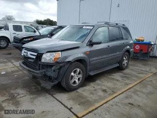 2007 Honda Pilot EX-L with VIN 5FNYF28627B022325, listed as a Copart auction lot 84877754 with 110,766 mi miles and Salvage Title. Bid and sale history available at carsss.com. Image 1.
