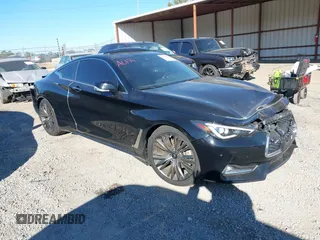 2022 Infiniti Q60 Luxe with VIN JN1EV7KK4NM600229, listed as a IAAI auction lot 41407772 with 32,176 mi miles and . Bid and sale history available at carsss.com. Image 1.